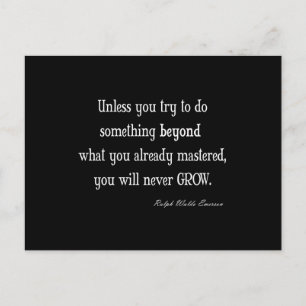 Carte Postale Devis de maîtrise vintage Emerson Inspirational Gr