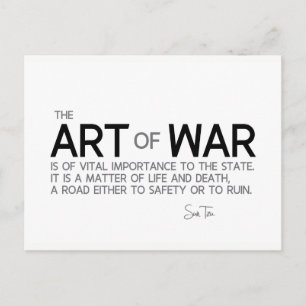 Carte Postale DEVIS : Sun Tzu : Art de la guerre, de la vie et d