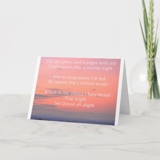 Carte postale Devon (Devant)