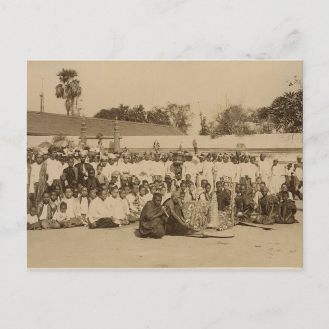 Carte Postale Dévotions à la Pagode Arakan, Mandalay, (Devant)