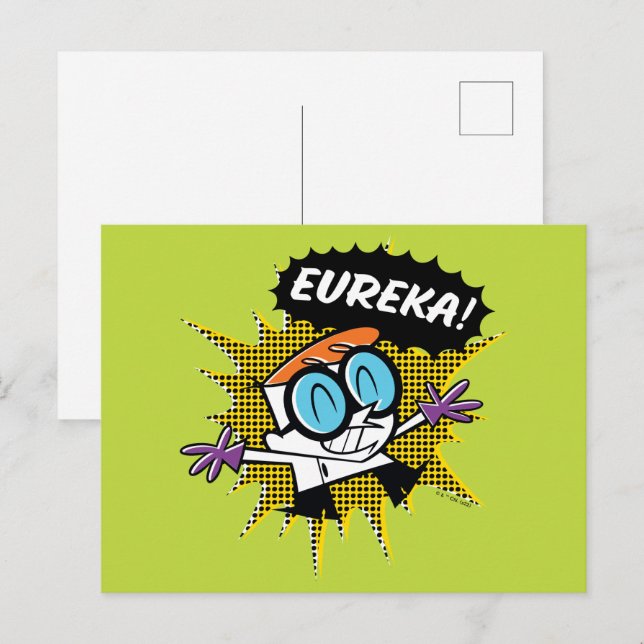 Carte Postale Dexter "Eureka!" Halftone Callout Graphic (Devant / Derrière)