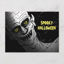 Carte postale d'Halloween effrayante