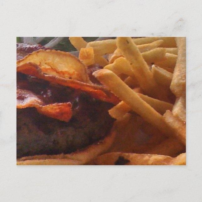 Carte postale d'hamburger (Devant)