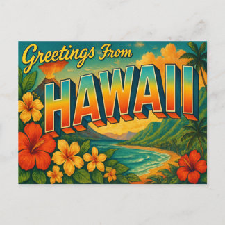 Carte postale d'Hawaii
