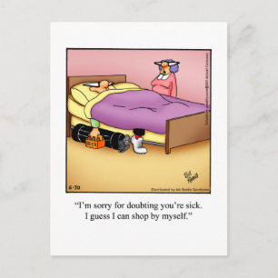 Carte postale d'humour hilarant sur le golf