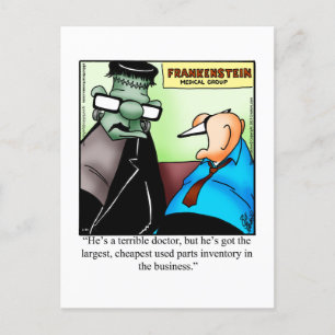 Carte postale d'humour pour rétablissement
