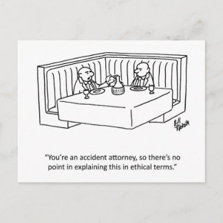Carte postale d'humour professionnel "Percenters"