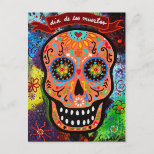 CARTE POSTALE DIA DE LOS MUERTOS CALAVERA