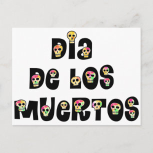 Carte Postale Dia De Los Muertos Calaveras