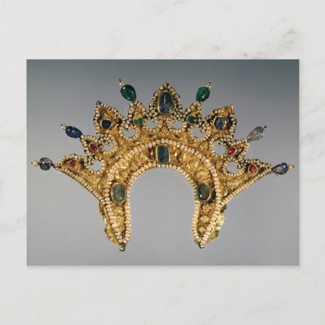 Carte Postale Diadem russe, or serti de perles (Devant)