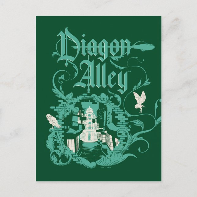 Carte Postale DIAGON ALLEY™ Graphique Vintage (Devant)
