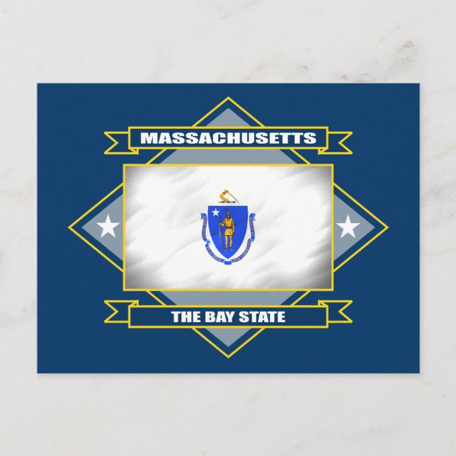 Carte Postale Diamant du Massachusetts (Devant)