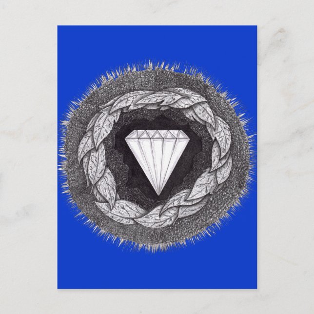 Carte Postale Diamant Formé Sous Une Grande Pression (Devant)