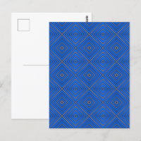 Diamant Hypnotique Bleu Et Orange Art Pop Moderne