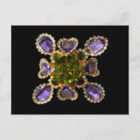 Diamants d'améthyste violet Emeralds bijoux