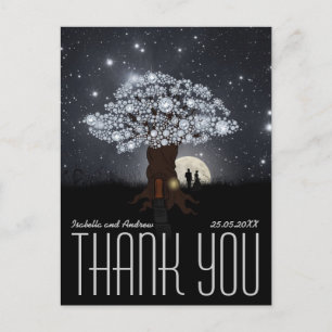 Carte Postale Diamond Love Tree - Merci Mariage