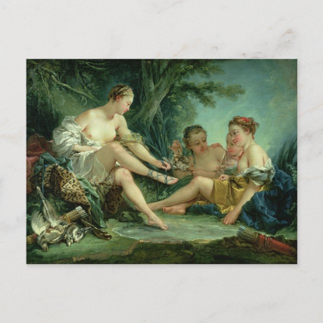 Carte Postale Diana après la chasse, 1745 (Devant)