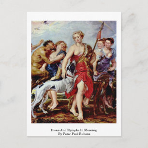 Carte Postale Diana Et Nymphes Le Matin Par Peter Paul Rubens