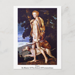 Carte Postale Diana Par Maître De L'École De Fontainebleau