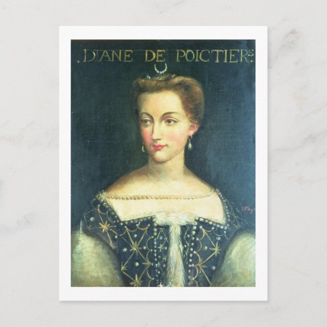 Carte Postale Diane de Poitiers (huile sur toile) (Devant)