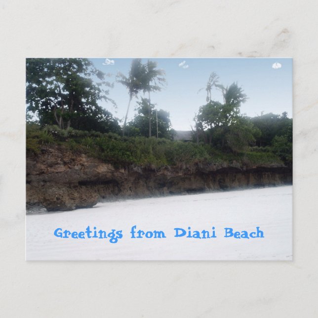Carte postale Diani Beach Kenya (Devant)