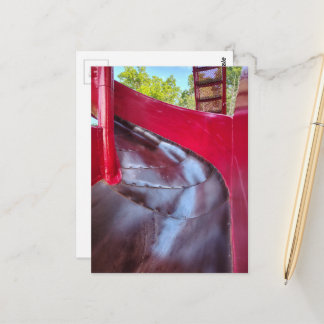 Carte Postale Diapositive Rouge Abstraite