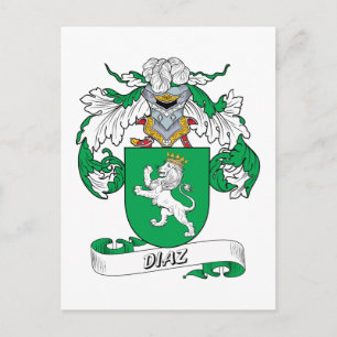 Carte Postale Diaz Family Crest