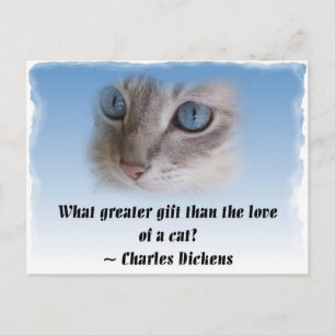 Carte Postale Dickens Cat