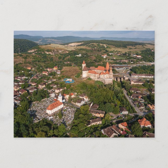 Carte Postale Die Burg Hunedoara en Rumänien (Devant)