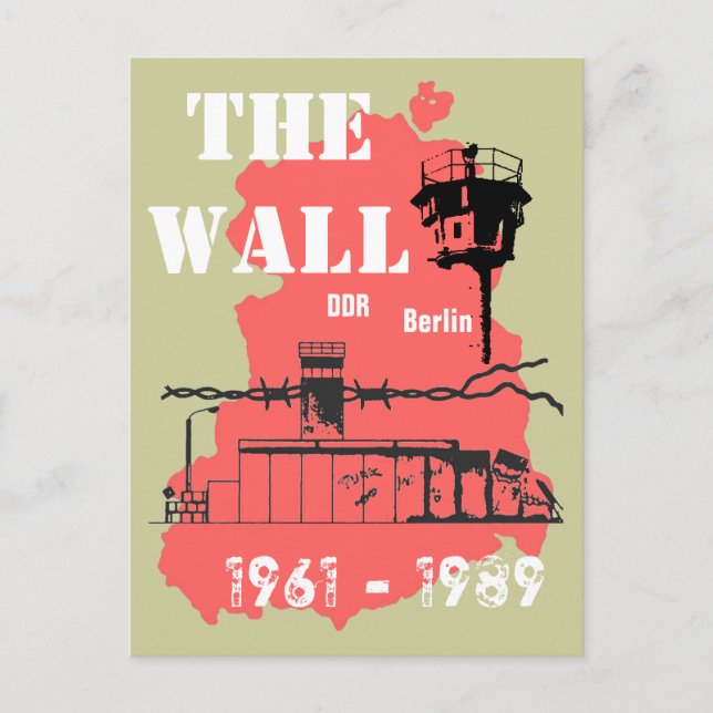 Carte Postale Die Mauer DDR. (Devant)