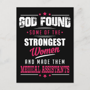 Carte Postale Dieu a fait des assistants Médicales profession hé