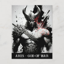 Dieu de la guerre des Ares noirs et blancs