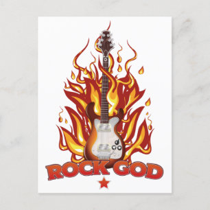 Carte Postale Dieu du Rock