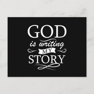 Carte Postale Dieu Écrit Mon Histoire Foi chrétienne