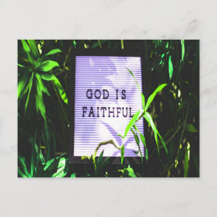Carte Postale Dieu est l'inspiration chrétienne fidèle