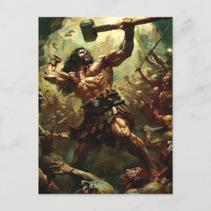 Carte Postale Dieu et les monstres - Hercules