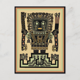 Carte Postale Dieu guerrier inca