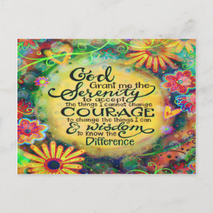 Carte Postale "Dieu me donne la Sérénité" Inspiribilité