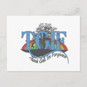 Carte Postale Dieu merci, je suis pardonné au TGIF