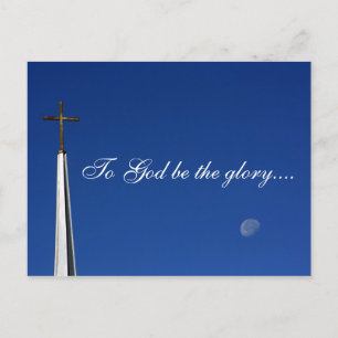Carte Postale Dieu soit la gloire...