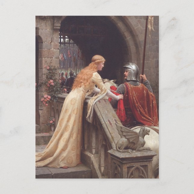 Carte Postale Dieu Vitesse ! [Edmund Blair Leighton] (Devant)