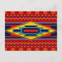 Dieux d'art africain moderne Motif oeil rouge jaun