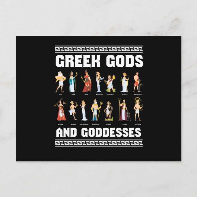 Carte Postale Dieux Et Déesses Grecs Grecs Grecs (Devant)
