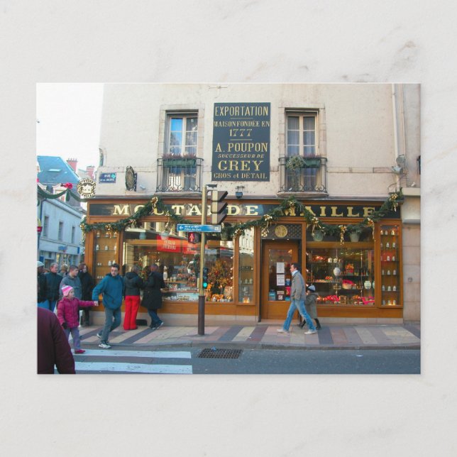 Carte Postale Dijon, Vieux magasin de moutarde (Devant)