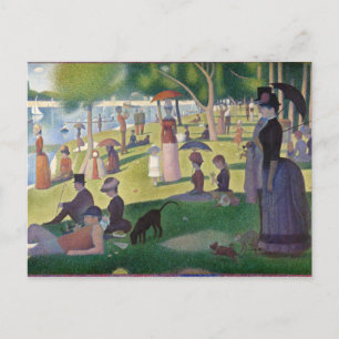Carte Postale Dimanche Après-Midi Seurat Neo Impressionniste Pei