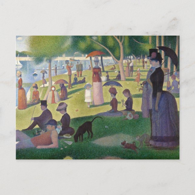 Carte Postale Dimanche après-midi sur l'île de La Grande Jatte (Devant)