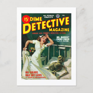 Carte Postale Dime Detective Magazine (déc. 1948)