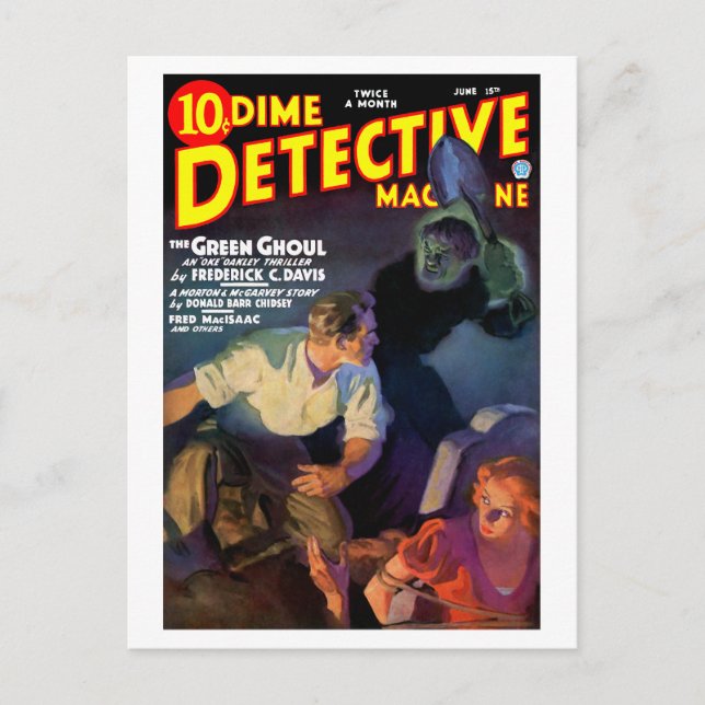 Carte Postale Dime Detective Magazine (juin 1935) (Devant)