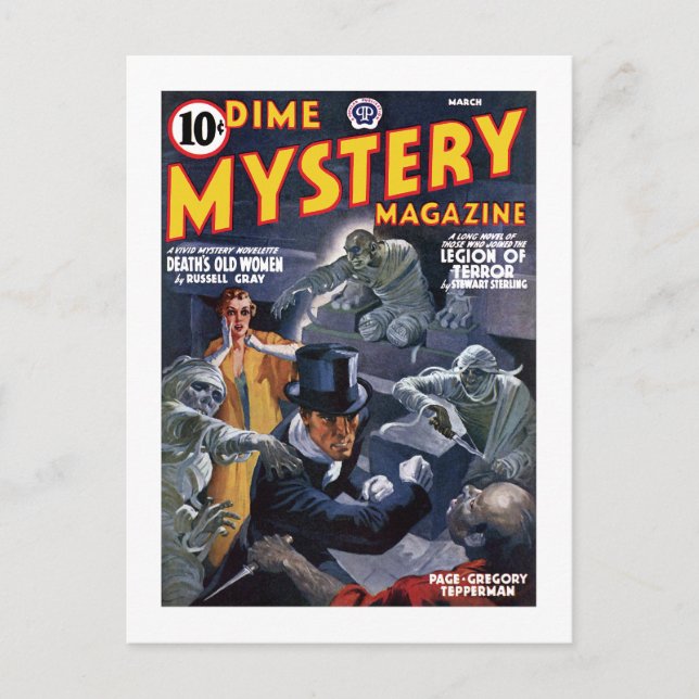 Carte Postale Dime Mystery Magazine (mars 1941) (Devant)