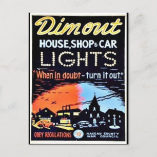 Carte Postale Dimout
